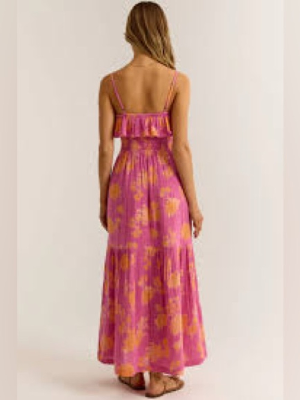 Z Supply Bahari Floral Ruffle Maxi Dress Size M NWT - Picture 2 of 9